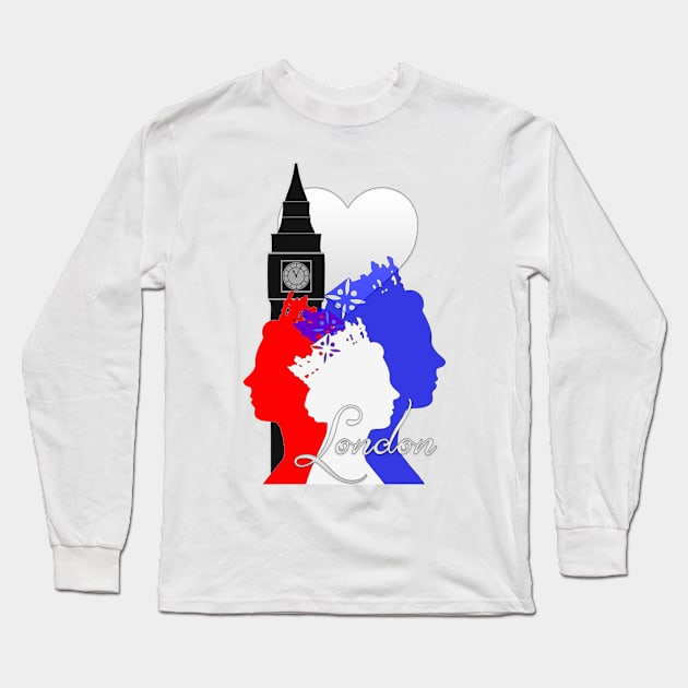 London Design - No.2 Long Sleeve T-Shirt by Crazydodo